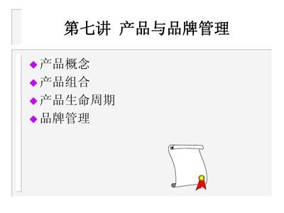 第七讲 产品与品牌管理(市场营销管理,北大 符国群)